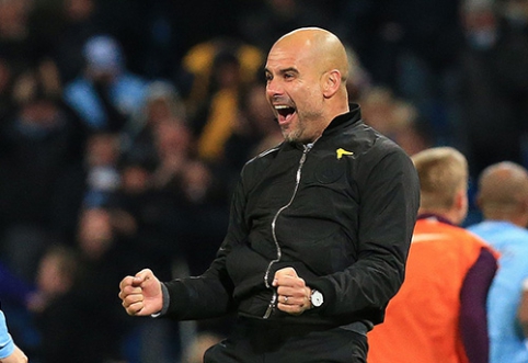 J.Guardiola atsiprašė už laukinį įvarčio šventimą (VIDEO)