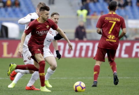 "Serie A": "AS Roma" namuose turėjo vargo su "Torino", "Inter" prarado du taškus