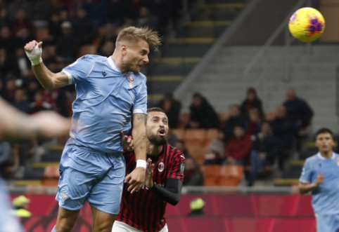 "Lazio" išvykoje įveikė "AC Milan", "Cagliari" palaužė "Atalantą"