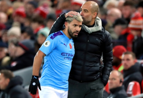 J. Guardiola užstojo šoninę teisėją pačiupinėjusį S. Aguero