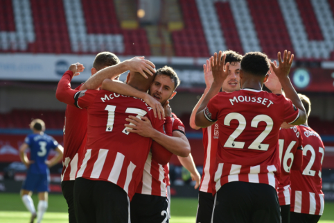 „Sheffield Utd“ sudavė skaudų smūgį „Chelsea“ ekipai, „Man City“ pergalė pažymėta R. Sterlingo „hat-tricku“