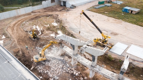 Paviešintos naujausios rekonstruojamo Kauno stadiono nuotraukos