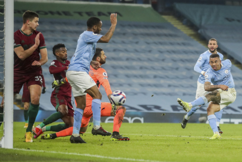 „Man City“ mačo pabaigoje sudaužė „Wolves“ ekipą