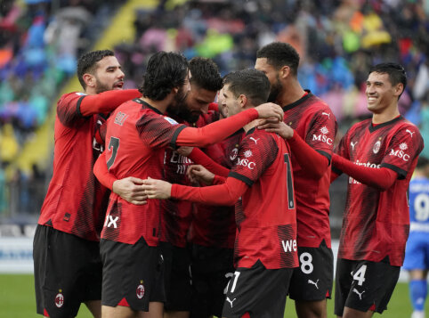 Italijoje triuškinamą pergalę pasiekė „AC Milan“