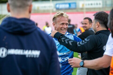 Gargždiškius įveikę „Hegelmann“ futbolininkai grįžo į pirmą vietą A lygoje