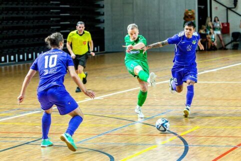 TOPsport futsal A lyga: pergalingas gargždiškių startas tęsiasi