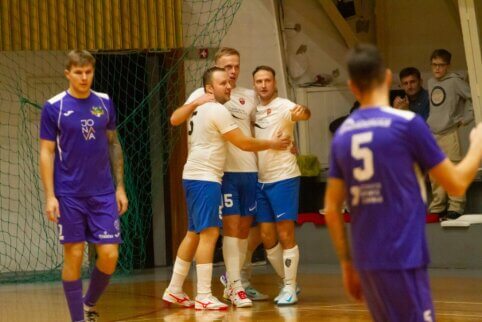 TOPsport futsal A lyga: centrinėje dvikovoje – neįtikėtina paskutinių sekundžių atomazga