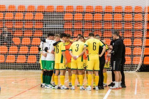 Patvirtinta vaikinų U19 futsal rinktinės sudėtis atrankos turnyrui Druskininkuose