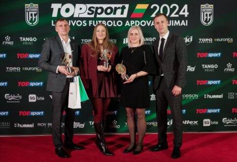 Galutinės 2024-ųjų TOPsport Lietuvos futbolo apdovanojimų balsavimo rikiuotės