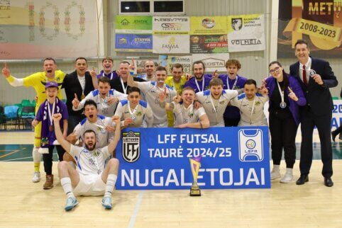 LFF futsal taurę po dramatiškos kovos iškovojo „Vikingai“