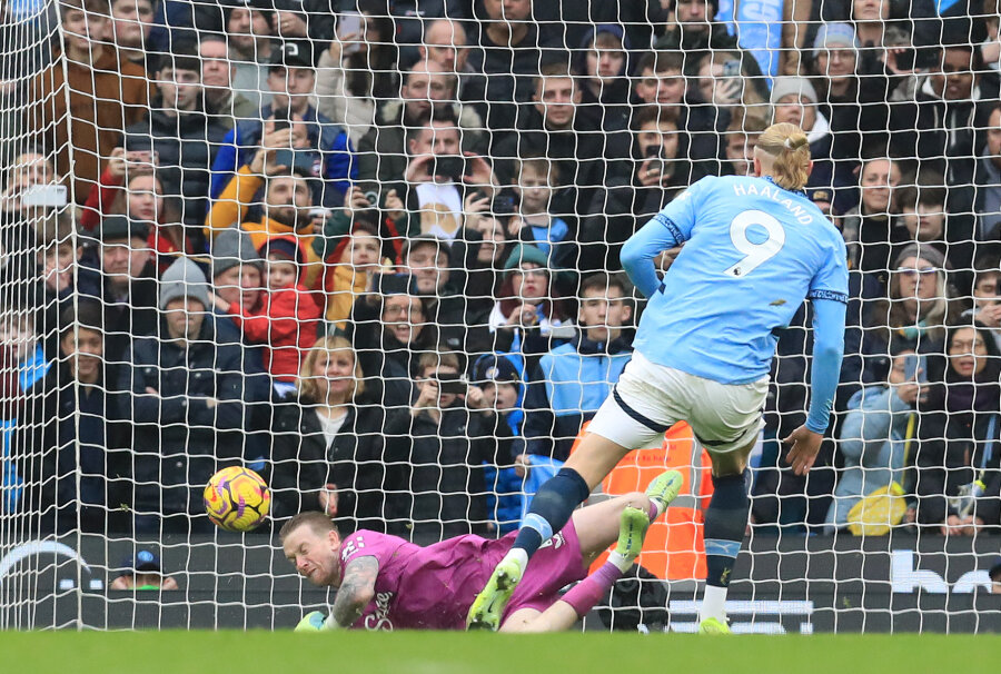 E. Haalandas nerealizavo 11 metrų baudinio, o „Man City“ neįveikė „Everton“ ekipos